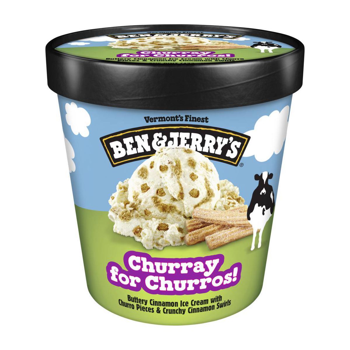 Ben & Jerry's Churray for Churros Cinnamon Ice Cream - 16 fl oz