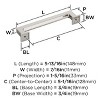 Amerock Lintel Pull for Cabinets, Drawers, and Furniture - 4 of 4