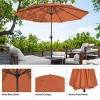 Nature Spring 9-ft Easy Crank Patio Umbrella with Vented Canopy for Deck, Balcony, Backyard, or Pool - 3 of 4