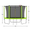 VisioGear 8FT Trampoline with Safety Enclosure Net, Trampoline with Basketball Hoop, Green, 96"*96"*79" - 3 of 4