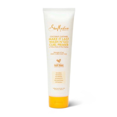 SheaMoisture Curl Primer and Detangler for Hair Styling Curls Coconut Custard - 10.3 fl oz