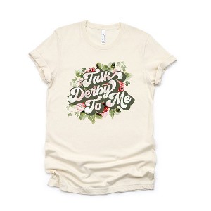 Simply Sage Market Women's Talk Derby To Me Short Sleeve Graphic Tee - 1 of 3