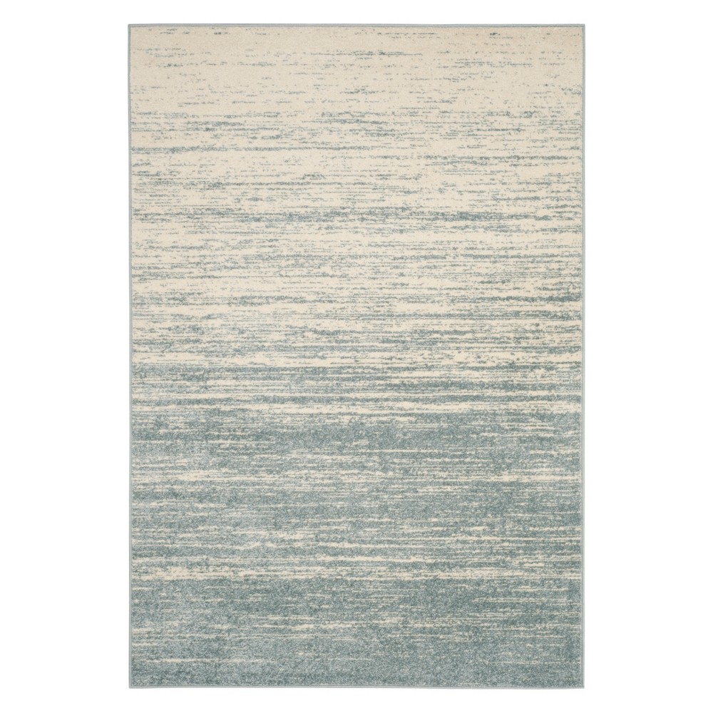 4'x6' Ombre Design Area Rug Slate/Cream - Safavieh