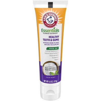 Arm & Hammer Essentials Fluoride Toothpaste Healthy Teeth & Gums - 4.3oz