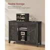 VASAGLE Farmhouse Buffet Cabinet with Detachable Wine Rack, Sideboard Cabinet with Adjustable Shelves - 3 of 4