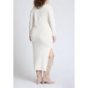 ELOQUII Women's Plus Size Scarf Sweater Dress - 3 of 3