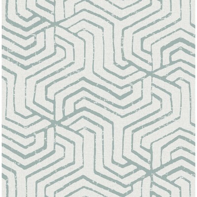 NuWallpaper Sage Farrow Peel and Stick Wallpaper: Removable Abstract PVC, 20.5" x 216", Multicolored, Self-Adhesive