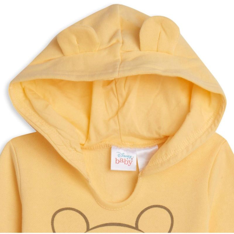 Disney Winnie the Pooh Baby Hoodie & Short Sleeve Bodysuit & Pants, 5 of 10