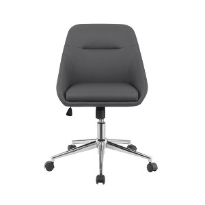 Simple Relax Leatherette Upholstered Office Chair with 5 Casters - 1 of 4