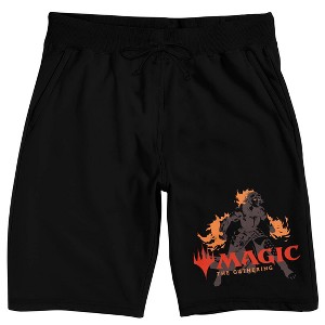 Magic The Gathering Chandra Nalaar Men's Black Lounge Shorts - 1 of 4