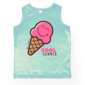 The Juniper Shop SmileyWorld Cool Summer Ice Cream Pink Youth Tank Top - 1 of 4