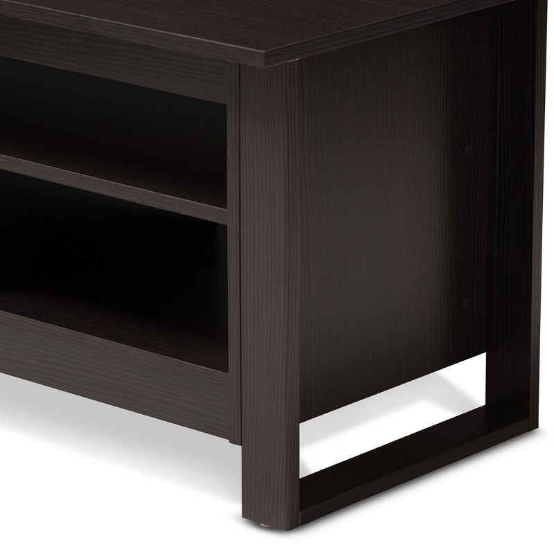Nerissa Modern and Contemporary Finished Coffee Table Dark Brown - Baxton Studio, 5 of 9