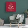 Line and Brush 'Merry Christmas Speckle And Tree' Canvas Art - 4 of 4