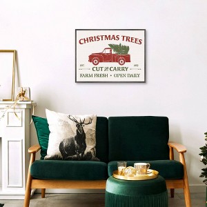 Masterpiece Art Gallery 18"x24" Christmas Farm Sign Collection A Wall Art - 1 of 4