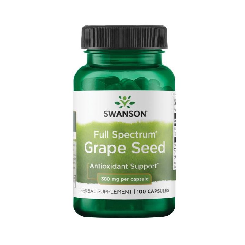 Swanson Herbal Supplements Full Spectrum Grape Seed 380 mg Capsule 100ct, 1 of 4