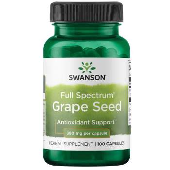 Swanson Herbal Supplements Full Spectrum Grape Seed 380 mg Capsule 100ct