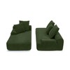 GDFStudio Tyler Modern 110" Velvet Compressed Foam Floor L-Shape Sectional Sofa - 3 of 4