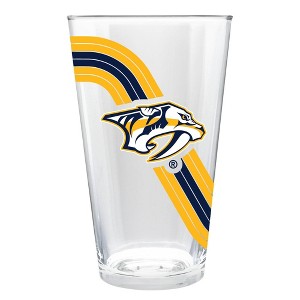 NHL Nashville Predators Retro Wave Pint Glass - 16oz - 1 of 3