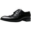 Santimon Men's Oxfords Wingtip Formal Leather Prom Dress Wedding Shoes - 2 of 4