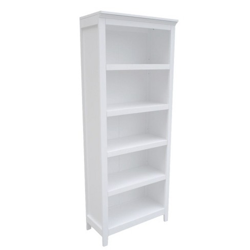 72" Carson 5-Shelf Bookcase White - Threshold : Target