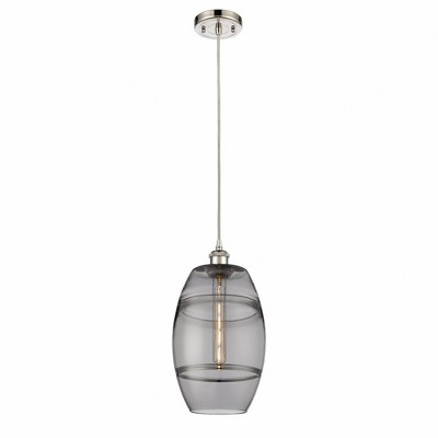 Vaz - 1 Light Cord Hung Mini Pendant In Industrial Style-9.88 Inches Tall and 8 Inches Wide