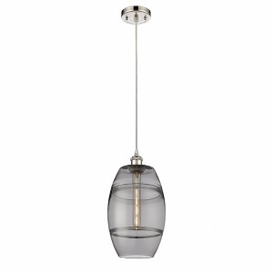 Vaz - 1 Light Cord Hung Mini Pendant In Industrial Style-9.88 Inches Tall and 8 Inches Wide - 1 of 1