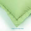 2 Pack Brushed Microfiber Super Soft Euro Pillow Shams, 26x26 Inches - NTBAY - 4 of 4