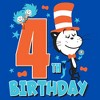 Boys Dr. Seuss The Cat in the Hat and Friends 4th Birthday T Shirt - 2 of 4