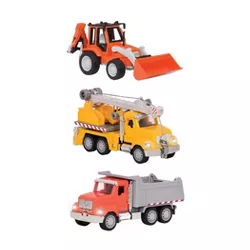 Driven Small Toy Construction Micro Fleet - 3pk
