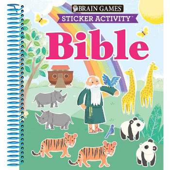 Brain Games - Sticker Activity: Bible (for Kids Ages 3-6) - (Spiral Bound)