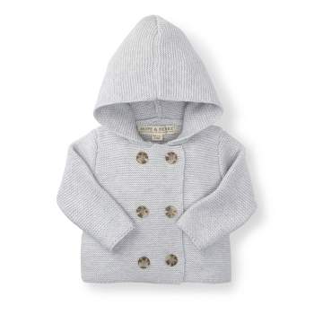 Hope & Henry Baby Faux Fur Hooded Sweater