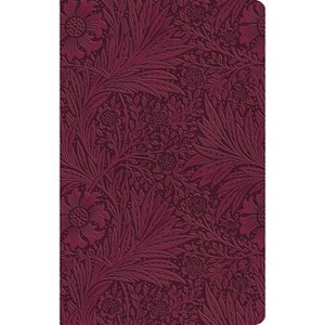 ESV Value Thinline Bible (Trutone, Raspberry, Floral Design) - by  Esv Bibles (Leather Bound) - 1 of 1