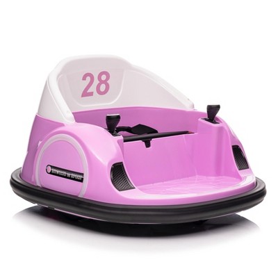 Kids Ride on Bumper Car, 12V Battery Powered Bumper Car with Remote Control, Electric Bumping Toy with 360 Degree Spin, Music, LED