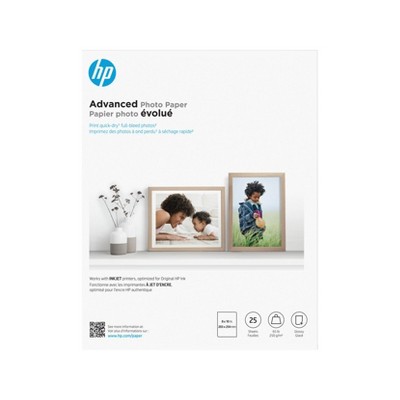 HP Inc. Advanced Photo Paper Glossy 65 lb 8 x 10 in. (203 x 254 mm) 25 sheets