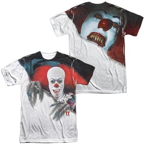 Men's It 1990 Pennywise It (Front Back Print) Short Sleeve Costume T-Shirt - 1 of 4