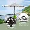 WestinTrends 9 Ft Outdoor Patio Market Table Umbrella with Tilt and Crank - 4 of 4