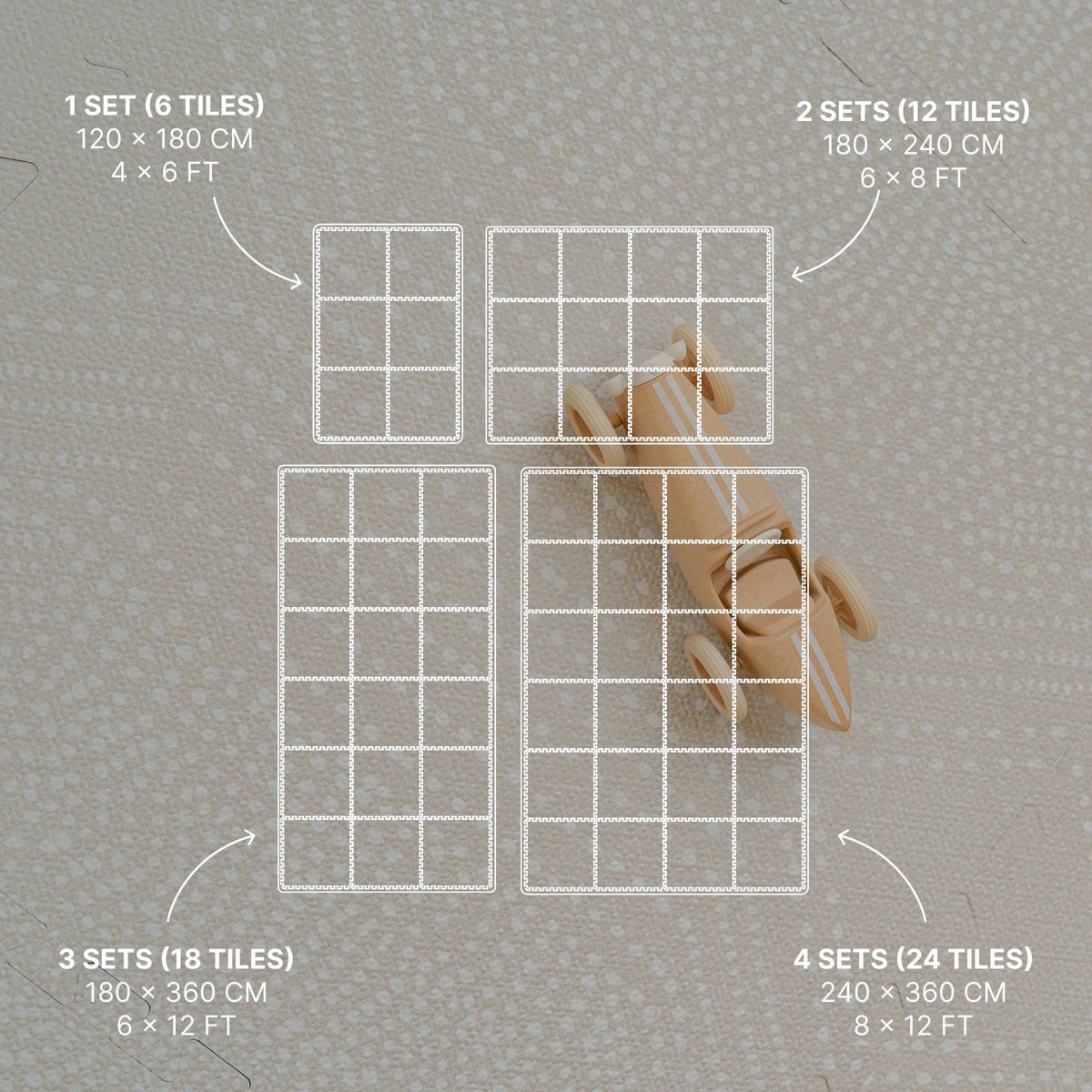 Toddlekind Haven Baby Playmat - 6pc - thumbnail 2