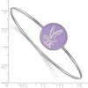 Black Bow Jewelry Sterling Silver Sigma Kappa Greek Life Bangle Bracelet 7 Inch - 2 of 3