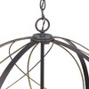 Progress Lighting Brandywine 6-Light Pendant, Antique Bronze, Steel, Farmhouse/Transitional, Hand Gilded Wire Accents - 4 of 4