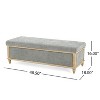 CAVINAS Modern Pull-Open Top Ottoman Bench with Solid Wood Frame,Rectangular Storage Bench for Bedroom - 4 of 4