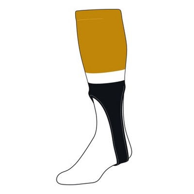 TCK Baseball Stirrups Large (300G, 9in) Old Gold, Old Gold, White, Black