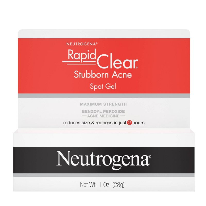 Neutrogena Rapid Clear Stubborn Acne Spot Treatment Gel with Maximum Strength for Acne Prone Skin - 1 oz, 1 of 13