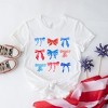 Simply Sage Market Women's Patriotic Coquette Bow Chart Short Sleeve Graphic Tee - 3 of 3