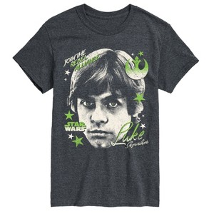 Men's - Star Wars - Luke Face Short Sleeve Graphic T-Shirt - 1 of 3