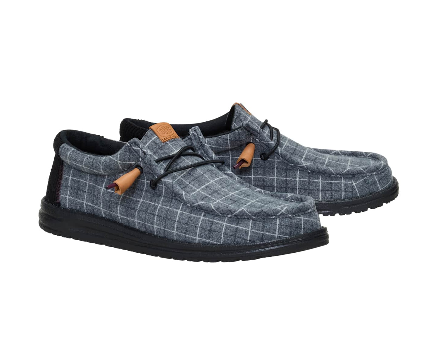 HEYDUDE Wally Plaid Corduroy, Black, 14, цвет: Чёрный — фото 2