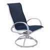 Courtyard Casual Santa Fe Aluminum Sling Swivel Rocker  Set of 2 - 3 of 4