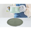 REGALWOVEN Rustic Tassel Rattan Round Wipe Clean Placemats 15 x 15 Inch 6 Pcs - 4 of 4