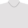 Black Bow Jewelry 1mm, 14k White Gold, Solid Spiga Chain Necklace - 2 of 4