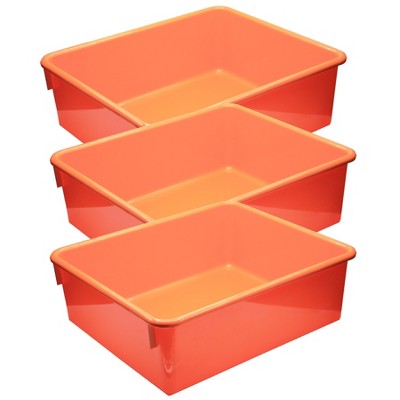 Romanoff Double Stowaway® Tray Only, Orange, Pack of 3