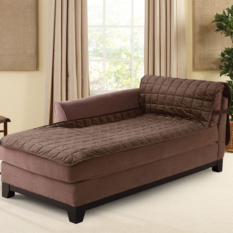 Antimicrobial Quilted Armless Chaise Furniture Protector - Sure Fit, 3 of 5
